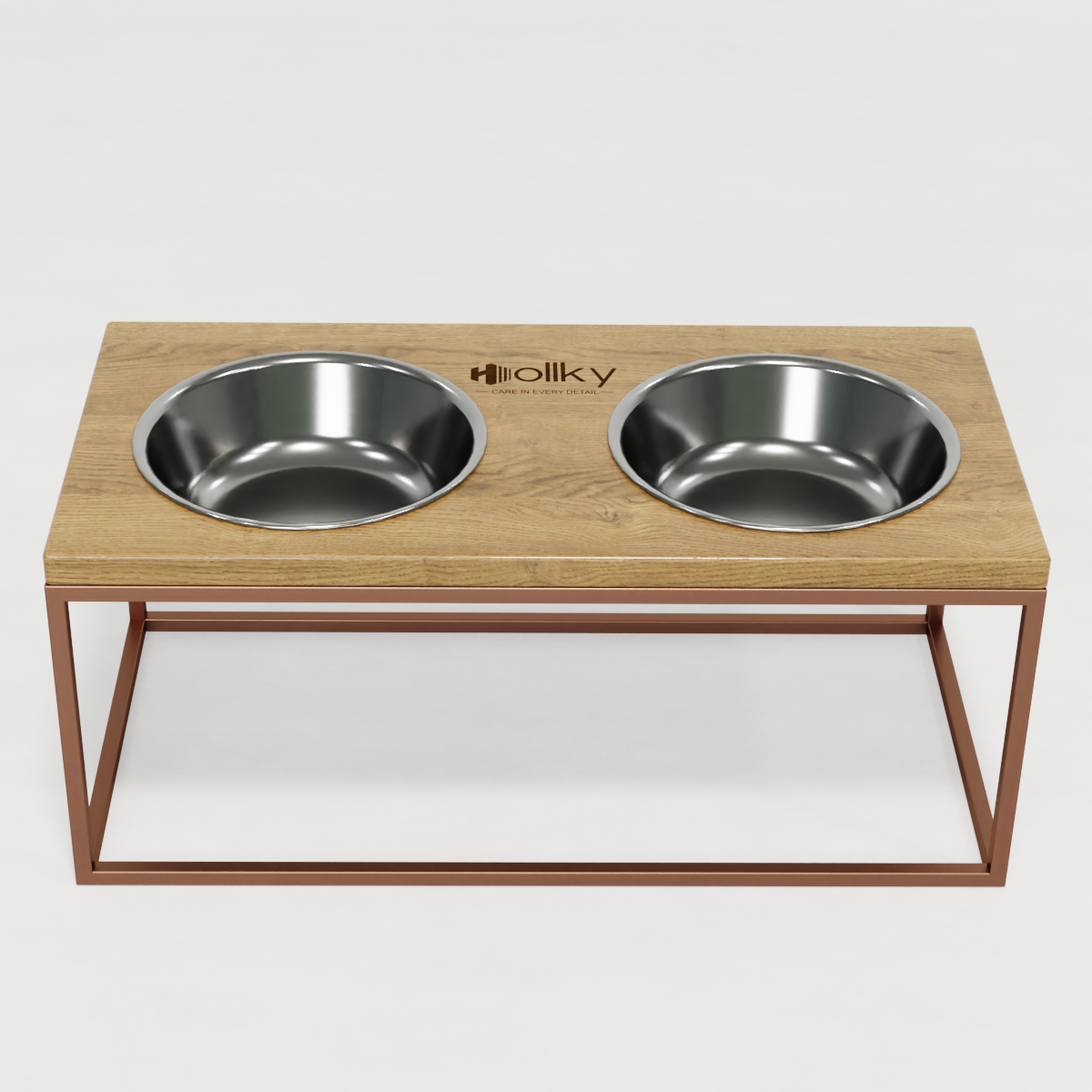 Миски на подставке для больших собак Hollky Base XL20 2х1,8 л (BXL20-522620-GLNT) - фото 2 Миски на подставке для больших собак Hollky Base XL20 2х1,8 л (BXL20-522620-GLNT) - фото 2