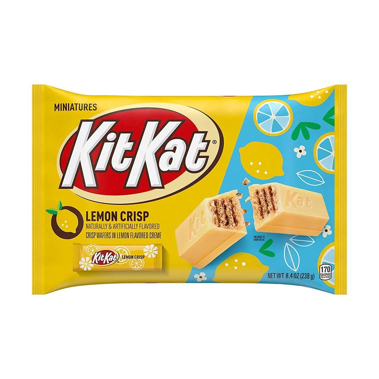 Шоколад Kit Kat Lemon Crisp Miniatures Lemon Flavored Creme Wafer 238 г (1806846706)