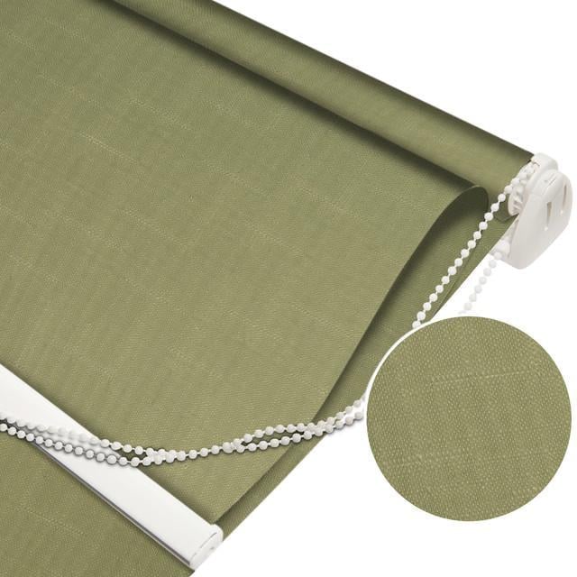Ролета тканевая NewTex Лен LUX 75х165 см Оливковый (2098) - фото 2 Ролета тканевая NewTex Лен LUX 75х165 см Оливковый (2098) - фото 2