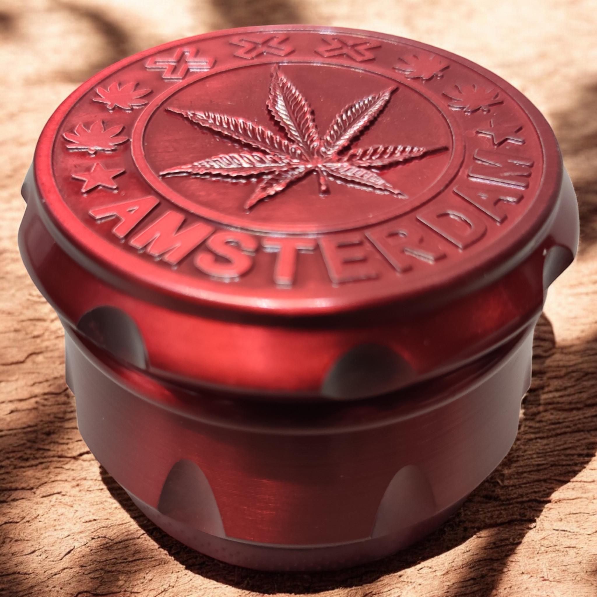 Гриндер для измельчения табака D&K Grinder Cannabis Red - фото 2