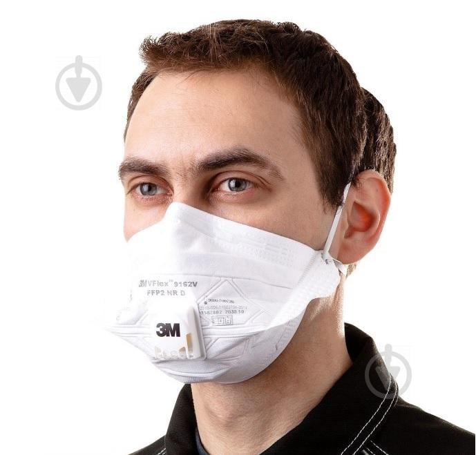 Протибактеріальний респіратор 3M VFLEX 9162V FFP2 15шт (0027)