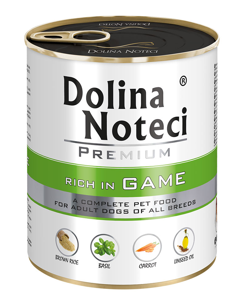 Корм консервований Dolina Noteci Premium для собак з дичиною 800 г (23707967)