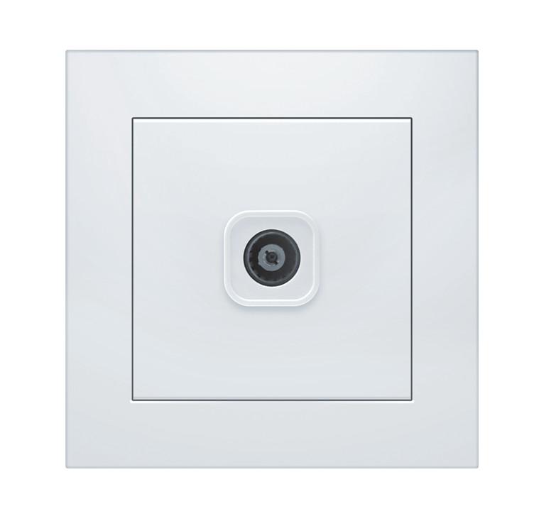 Розетка TV телевізійна RTV-481 White Розетка TV телевізійна RTV-481 White