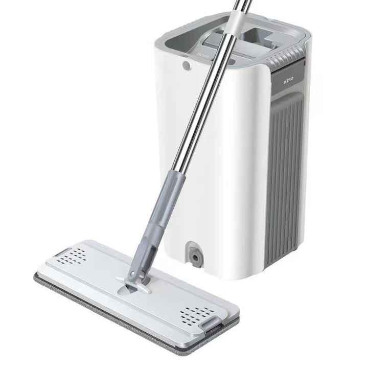 Комплект швабра с ведром CM-1210 с системой авто-отжима для быстрой уборки White (784780587) Комплект швабра с ведром CM-1210 с системой авто-отжима для быстрой уборки White (784780587)