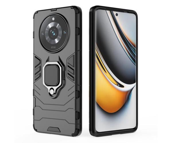 Чехол накладка Ricco Black Panther Armor для Realme 11 Pro / 11 Pro Plus Черный