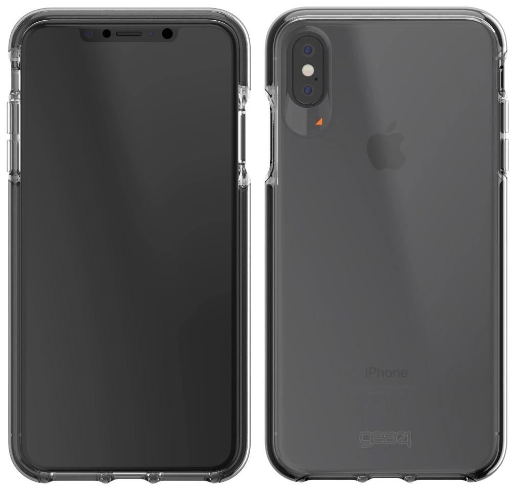 Противоударный прозрачный чехол GEAR4 Piccadilly D3O для Iphone XS Max (6.5") Black + Transparent - фото 8