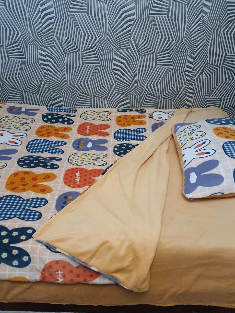 Комплект постільної білизни HomyTex 23015 велюр полуторний (HT-40837)