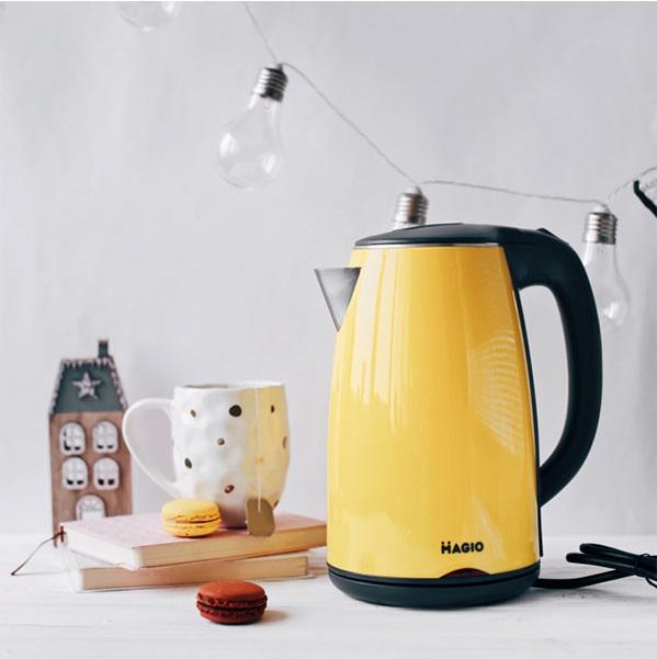 Електрочайник з збереженням тепла Magio МG-1305 1650 Вт знімний фільтр від накипу Жовтий - фото 3 Електрочайник з збереженням тепла Magio МG-1305 1650 Вт знімний фільтр від накипу Жовтий - фото 3