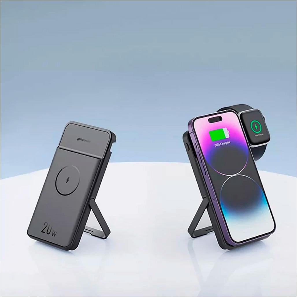 Внешний аккумулятор Proove Power Stand 2 in 1 10000 mAh 20W Black (PBPS20030001) - фото 4 Внешний аккумулятор Proove Power Stand 2 in 1 10000 mAh 20W Black (PBPS20030001) - фото 4