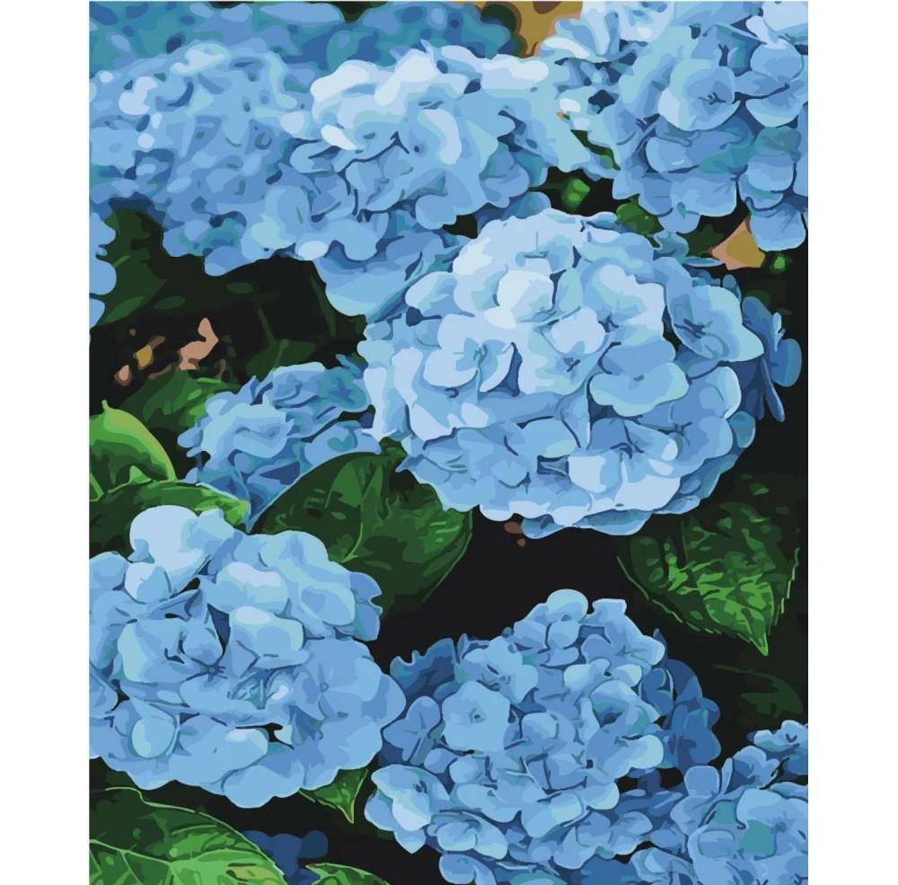Картина по номерам Strateg Голубые бутоны 40x50 см (SY6463)