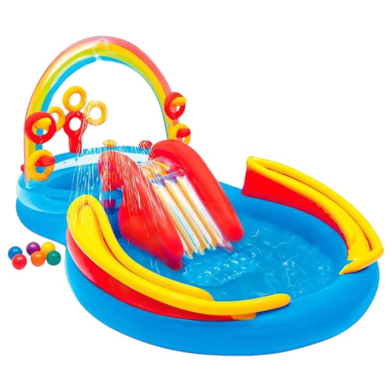 Надувной игровой центр Intex с горкой Радуга (GH5898) - фото 6