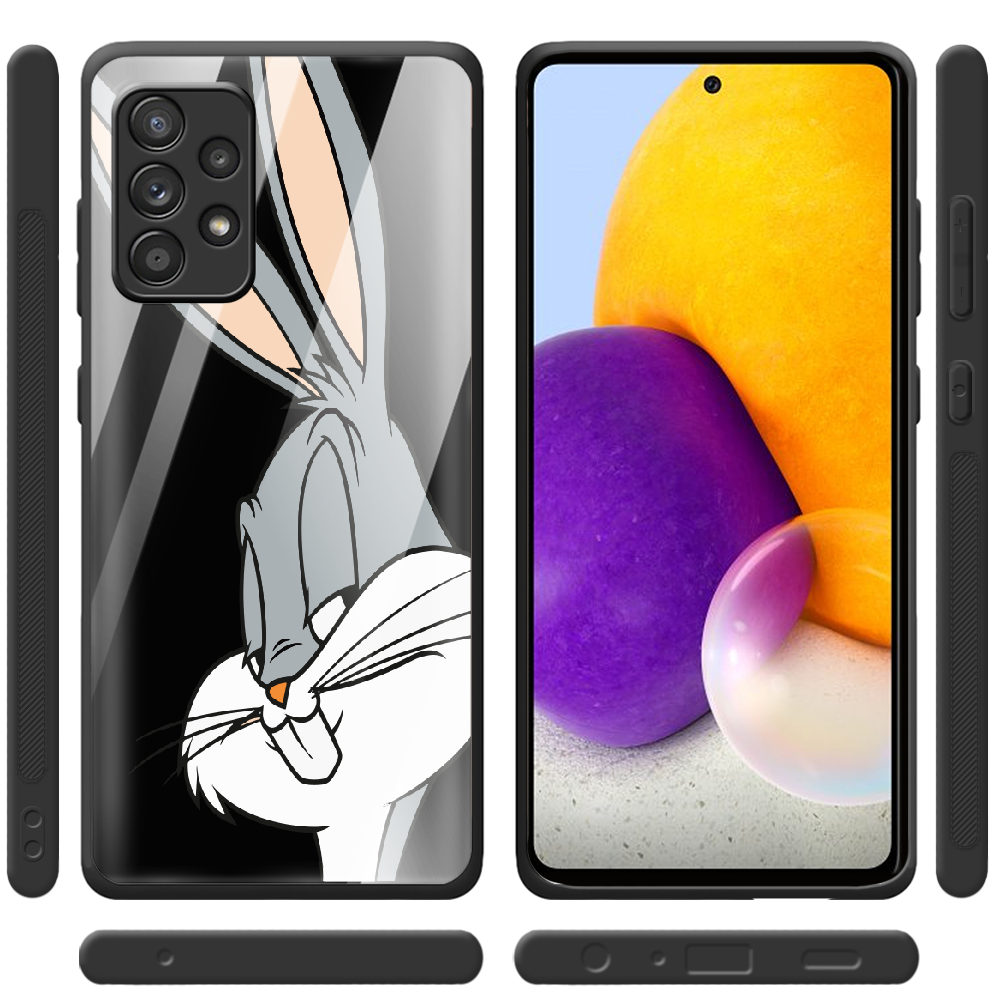 Чехол BoxFace Samsung A525 Galaxy A52 Lucky Rabbit Черный силикон со стеклом (42075-bk81-42232) - фото 2