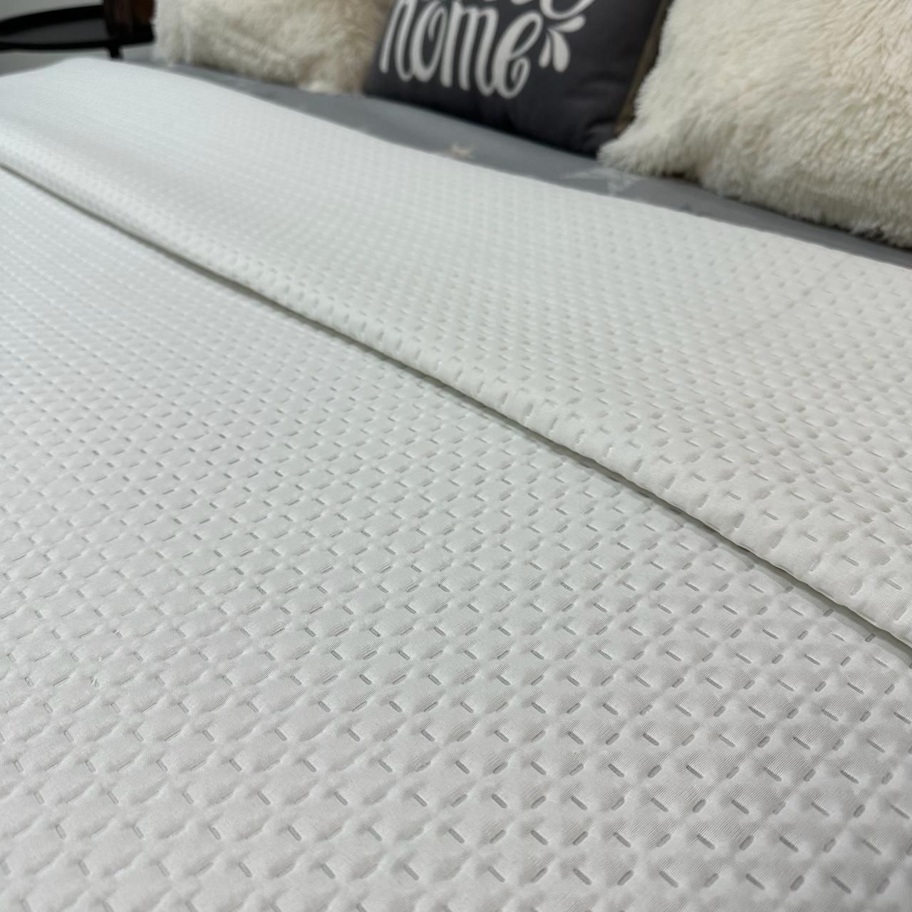 Покрывало на кровать евро 200x230 см Белый (28796100) - фото 8