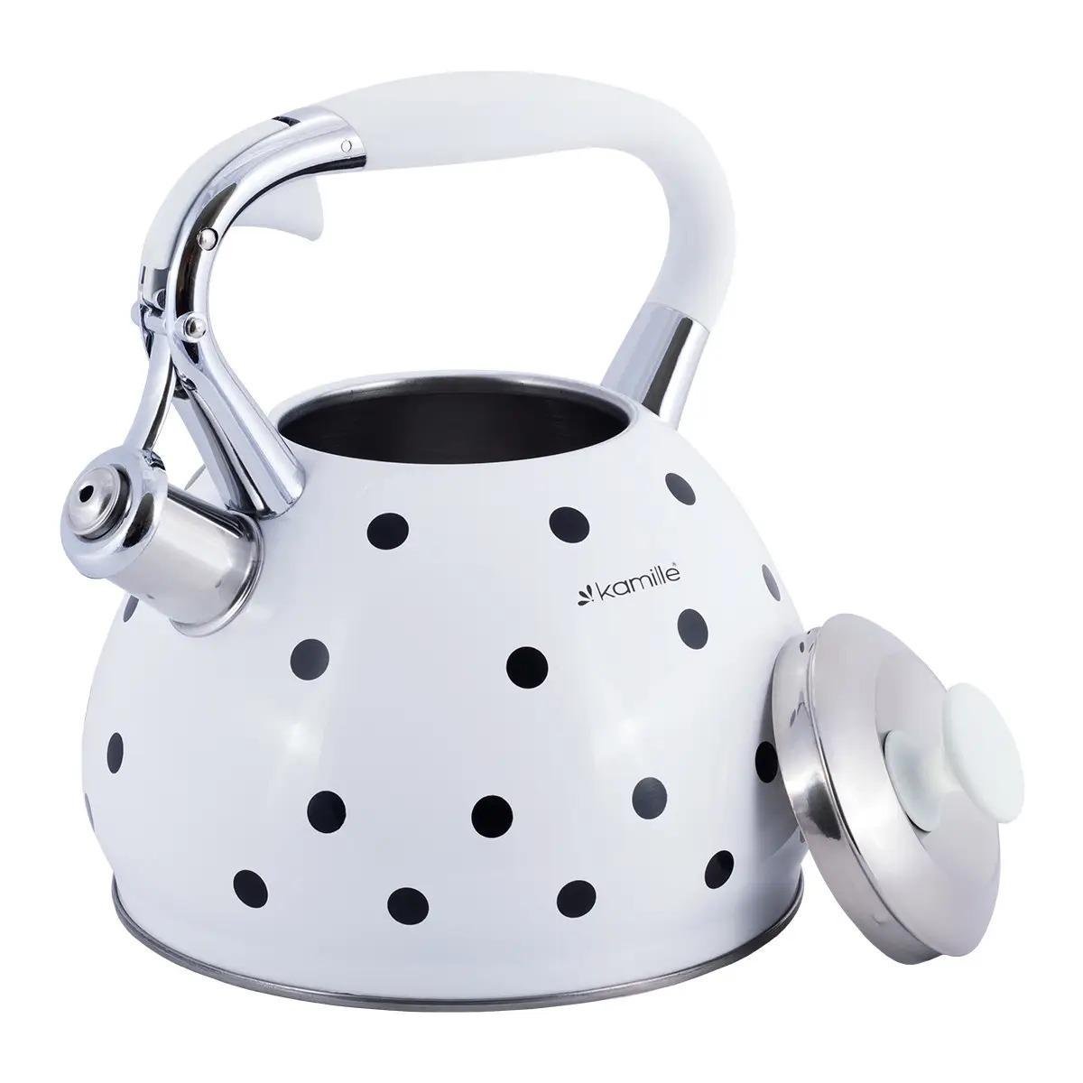 Чайник Kamille KM-0695WH 3 л Білий (13729431) - фото 2 Чайник Kamille KM-0695WH 3 л Білий (13729431) - фото 2