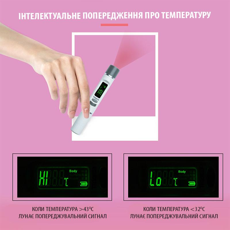 Термометр TIDA TD238 інфрачервоний безконтактний цифровий рк-дисплей 3в1 - фото 9