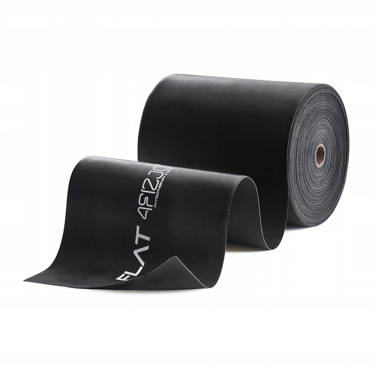 Стрічка-еспандер для спорту та реабілітації 4fizjo Flat Band 30 м 12-15 кг Black (P-5907739311207)