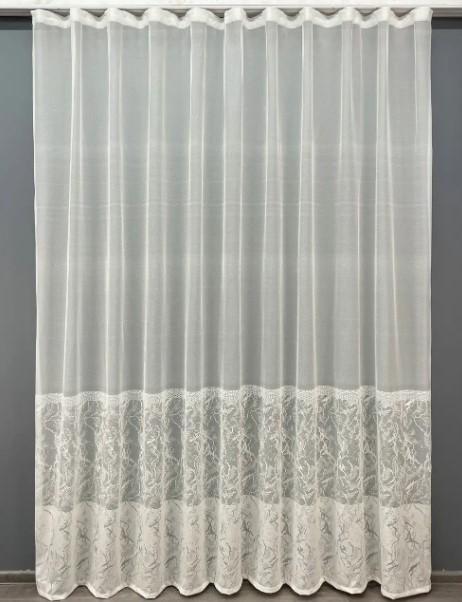 Тюль Greta жаккард Кремовый (1433т)