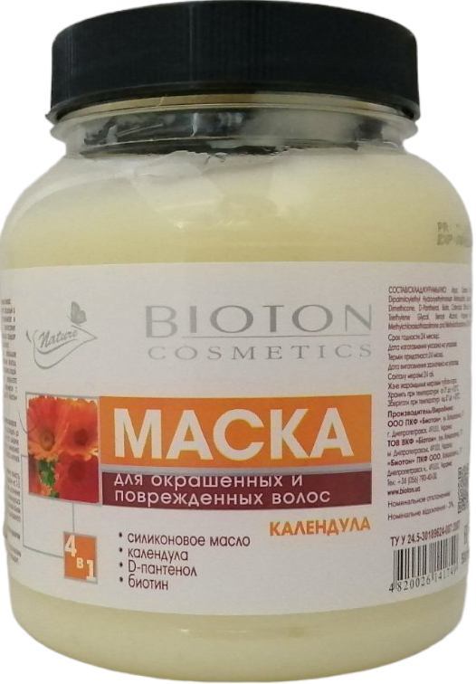 Маска Bioton Cosmetics Nature для фарбованого та пошкодженого волосся 500 мл (10377) - фото 1