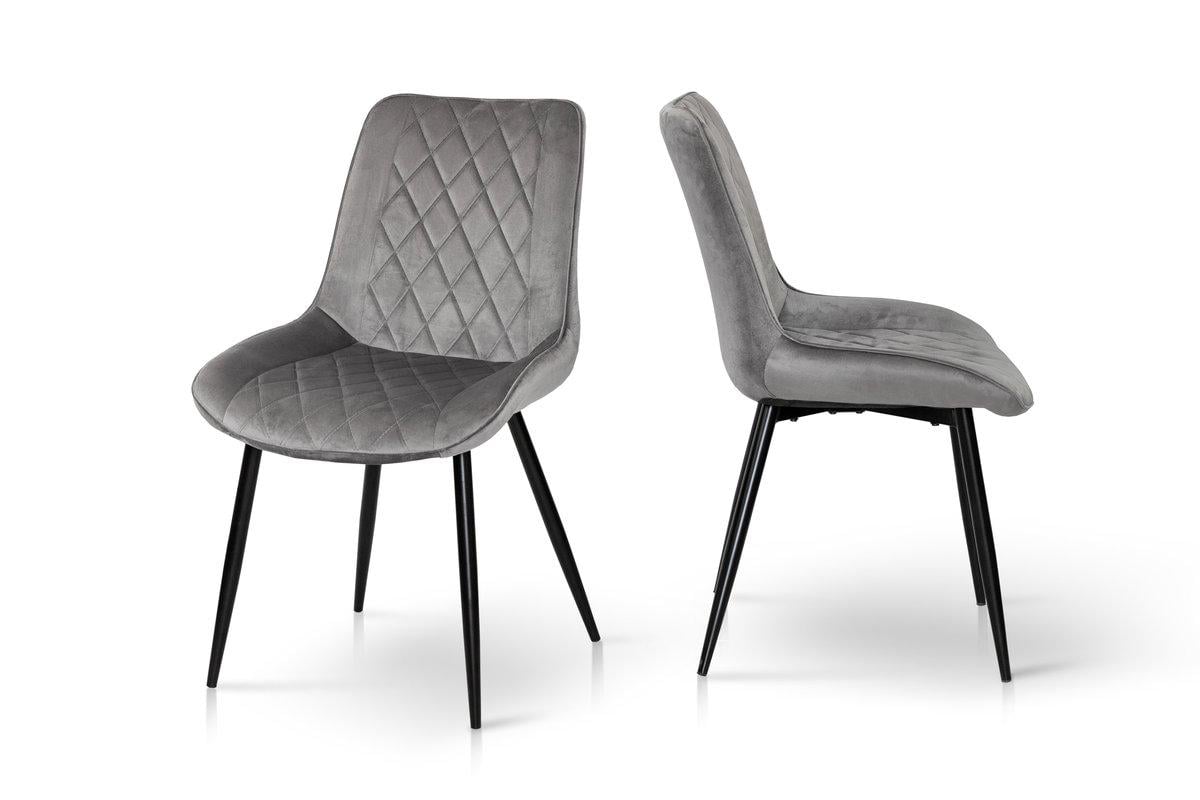 Стілець кухонний Мікс Меблі Корфу Чорний/Велюр/Темно-сірий - фото 2 Стілець кухонний Мікс Меблі Корфу Чорний/Велюр/Темно-сірий - фото 2