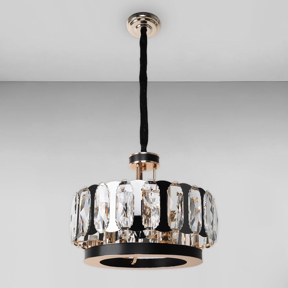 Люстра подвесная хрустальная Light House SRS-18459-6 Золотистый/Черный