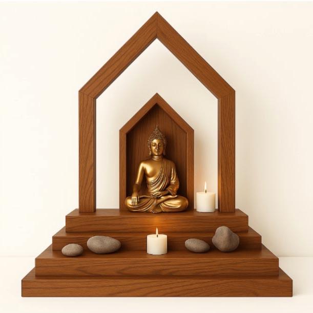 Алтарь для медитации из дерева Тамалина Охра (ЛАТ-005404)