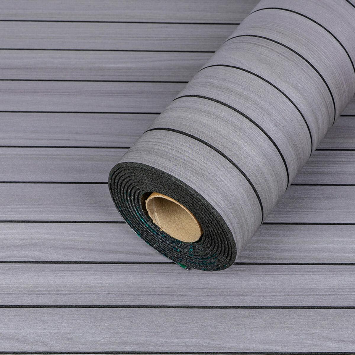 Панель самоклеящаяся 3D рейки виниловая 600х2900х3 мм Тик седой (00002907)