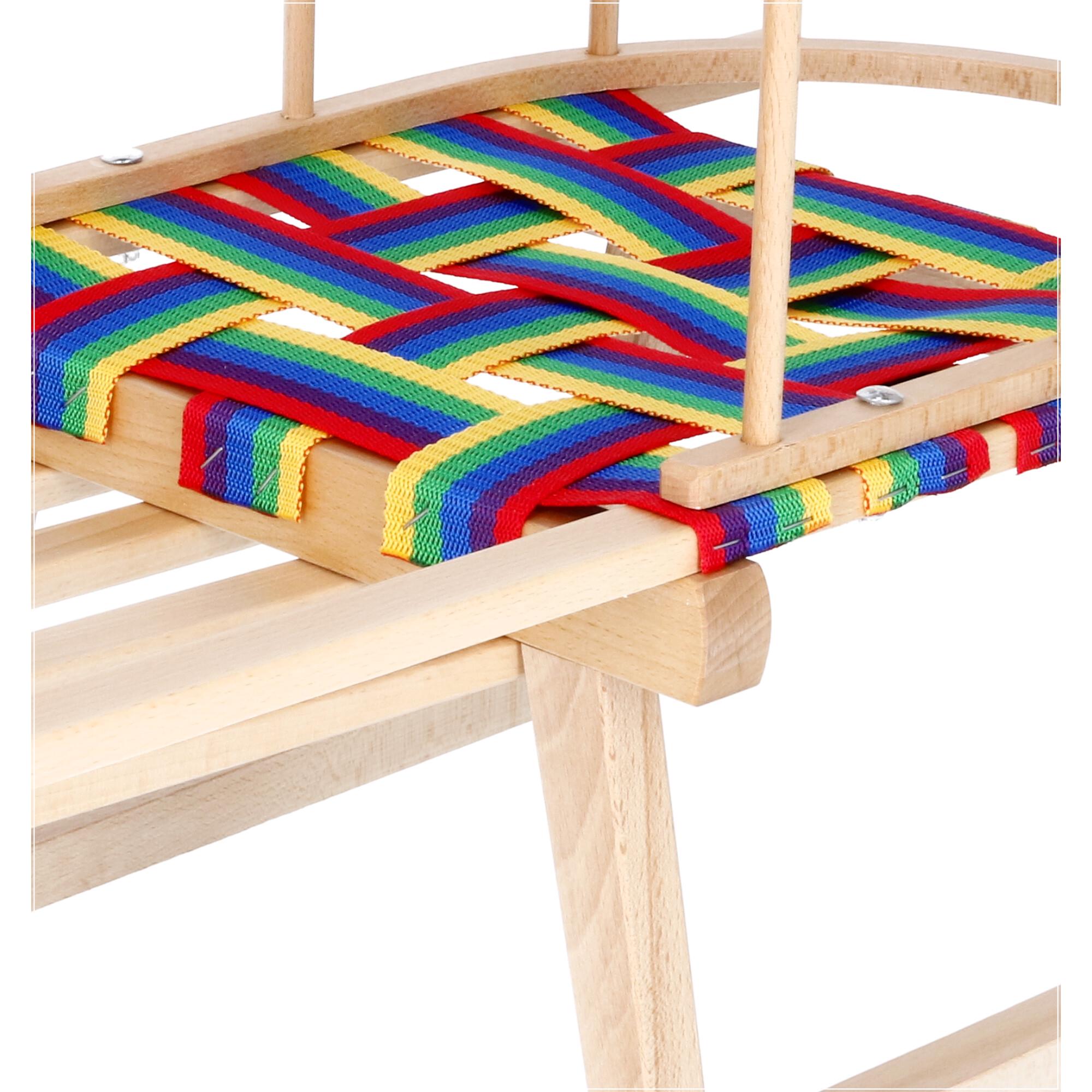 Санки со спинкой Springos с ручкой-толкателем деревянные 90 см (SAN006) - фото 6 Санки со спинкой Springos с ручкой-толкателем деревянные 90 см (SAN006) - фото 6