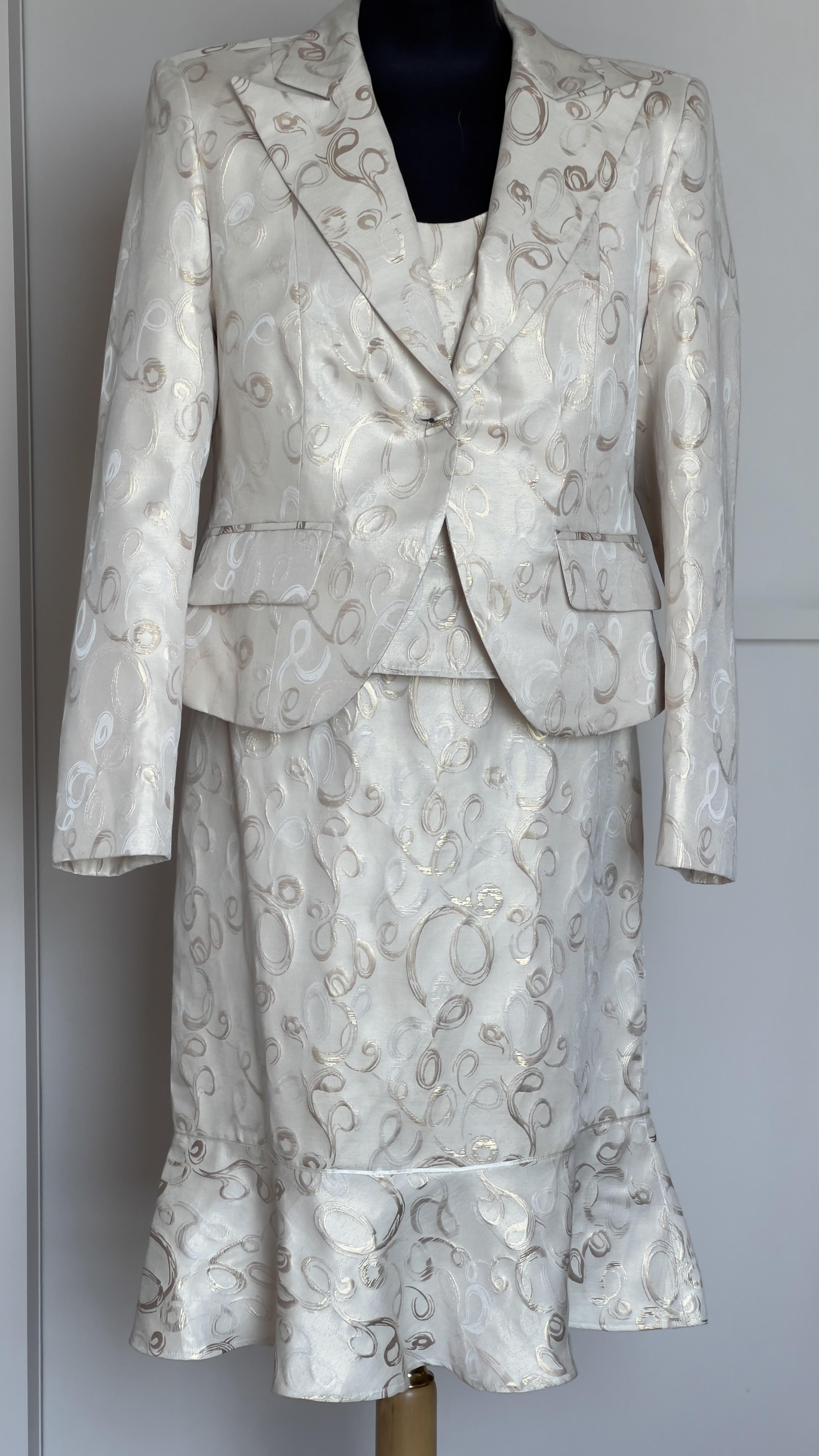 Костюм зі спідницею Dorota XL Золотистий