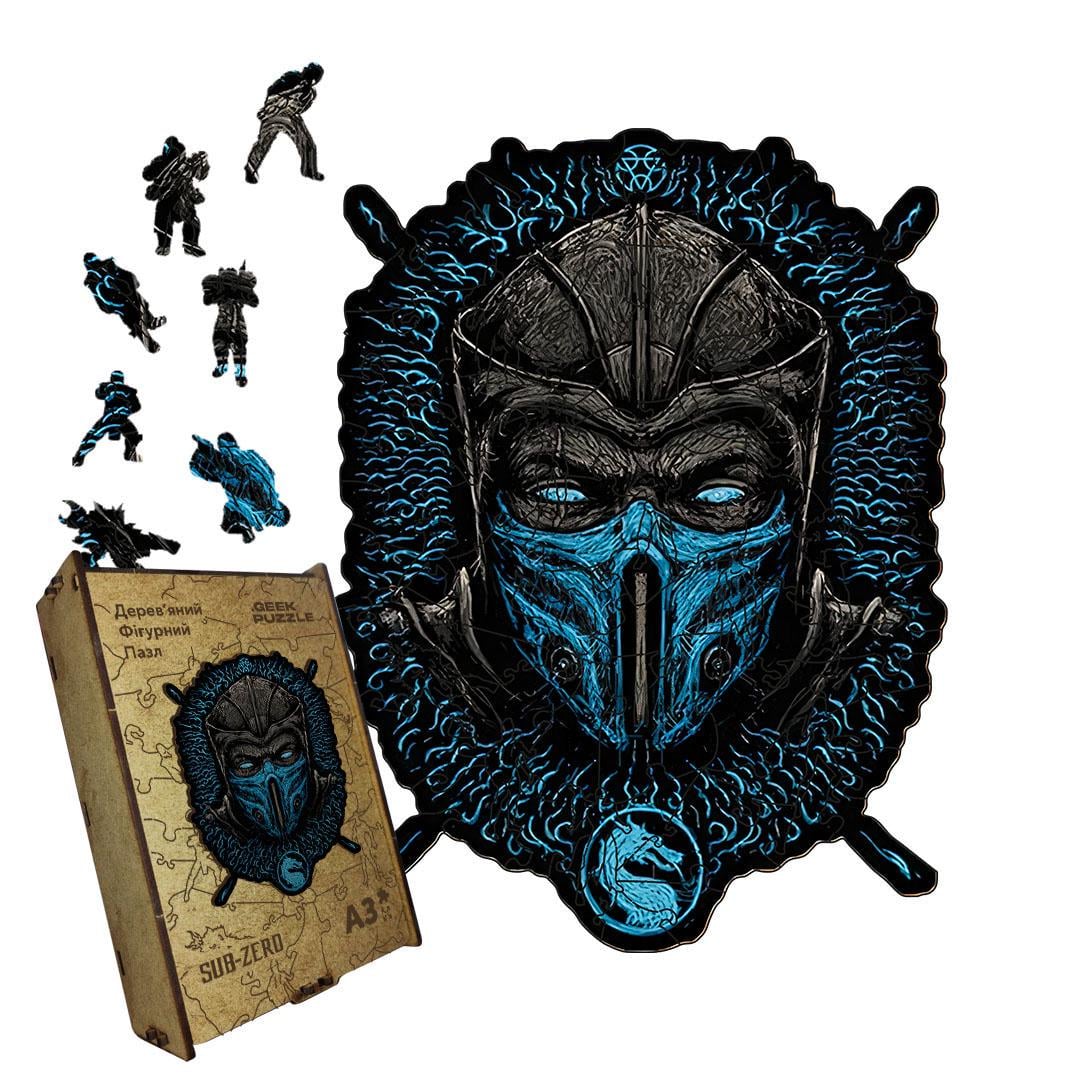 Пазл дерев'яний Мортал Комбат Саб-Зіро А1 картонна коробка 500+ ел. (puzzlean-1735-KART-А1) Пазл дерев'яний Мортал Комбат Саб-Зіро А1 картонна коробка 500+ ел. (puzzlean-1735-KART-А1)