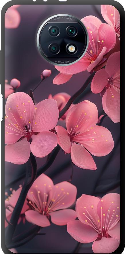Чехол на Xiaomi Redmi Note 9T Пурпурная сакура (6075b-2261-42517)