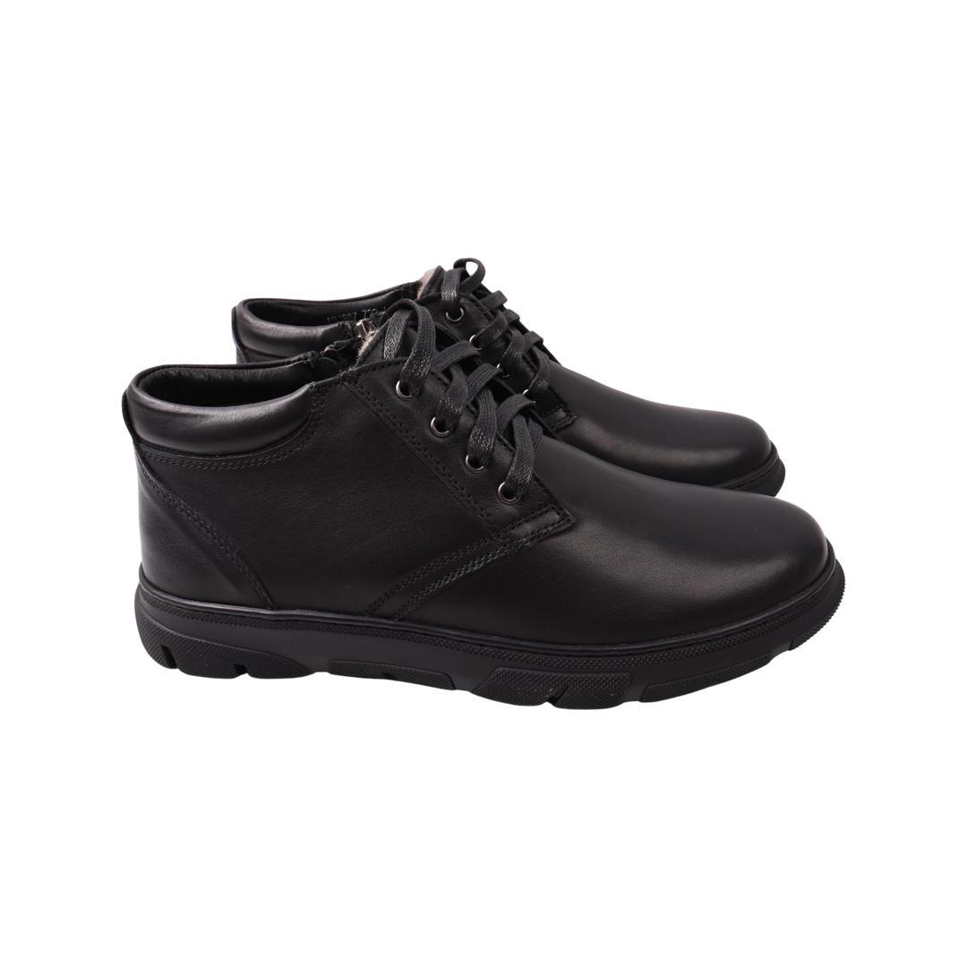 Ботинки мужские Detta из кожи р. 43 Черный (72-22ZHC)