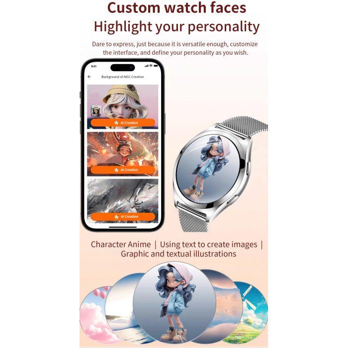 Смарт-годинник UWatch Smart Love Pro Silver Steel з ремінцями 2 шт. (1993) - фото 11 Смарт-годинник UWatch Smart Love Pro Silver Steel з ремінцями 2 шт. (1993) - фото 11