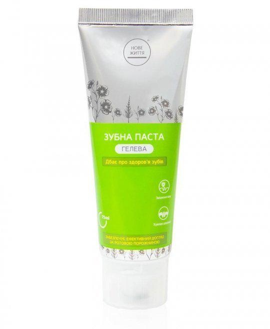 Зубна паста New Life Гелева без фтора 75 мл (24630013) - фото 2 Зубна паста New Life Гелева без фтора 75 мл (24630013) - фото 2