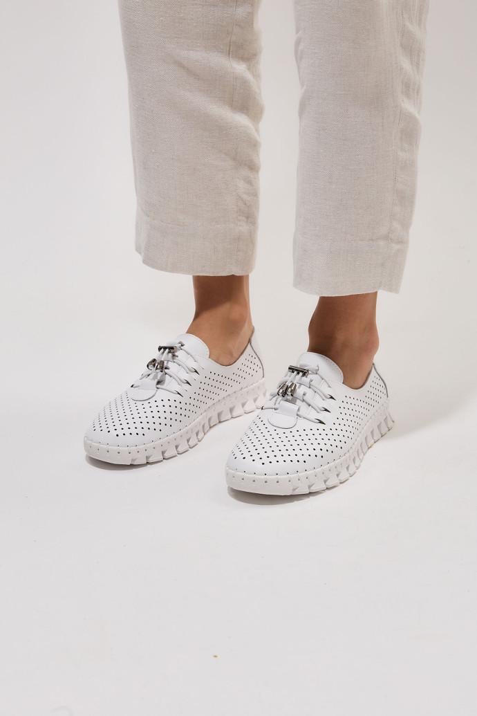 Мокасини жіночі ALLSY шкіряні р. 41 Білий (195215) - фото 5 Мокасини жіночі ALLSY шкіряні р. 41 Білий (195215) - фото 5