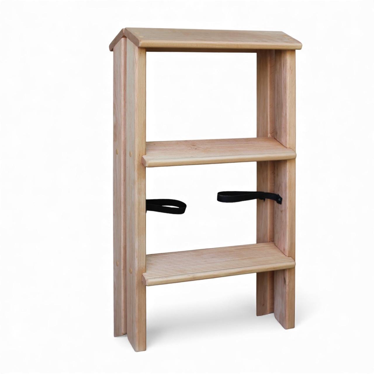 Табурет-лестница деревянный Студія Дерева Вільха Вестерн бытовой двухсторонний 3 ступеньки Бежевый (31002883) - фото 4 Табурет-лестница деревянный Студія Дерева Вільха Вестерн бытовой двухсторонний 3 ступеньки Бежевый (31002883) - фото 4