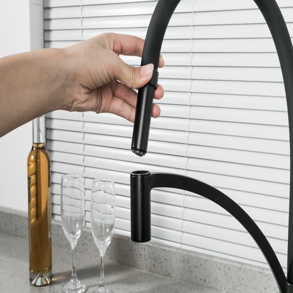 Змішувач для кухні Frap H52 F4552-6 з гнучким виливом Чорний - фото 3 Змішувач для кухні Frap H52 F4552-6 з гнучким виливом Чорний - фото 3