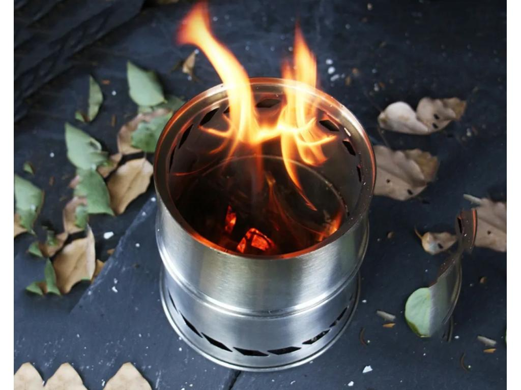 Піч турбо для кемпінгу ультралегка твердопаливна розбірна з нержавіючої сталі 25x17 см Сріблястий (11876js) - фото 8 Піч турбо для кемпінгу ультралегка твердопаливна розбірна з нержавіючої сталі 25x17 см Сріблястий (11876js) - фото 8