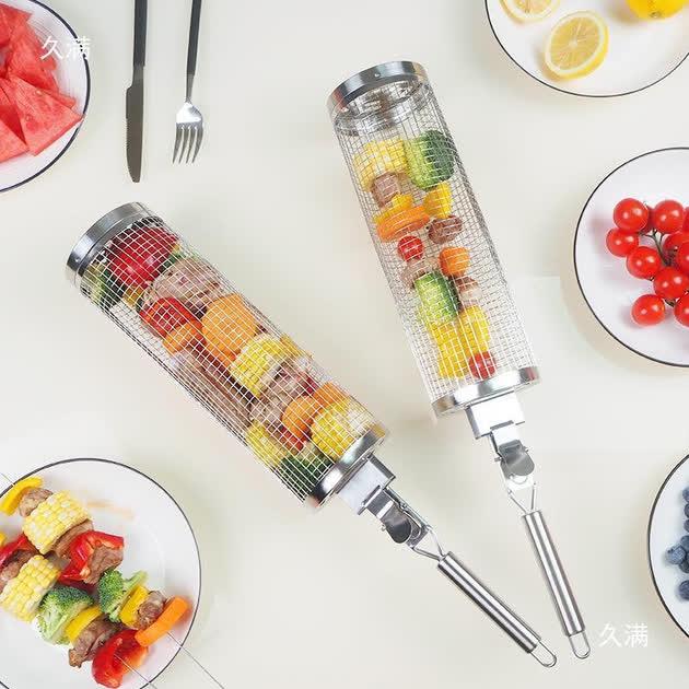 Сетка-гриль для овощей с ручкой и щеткой металлическая (28782348) - фото 4