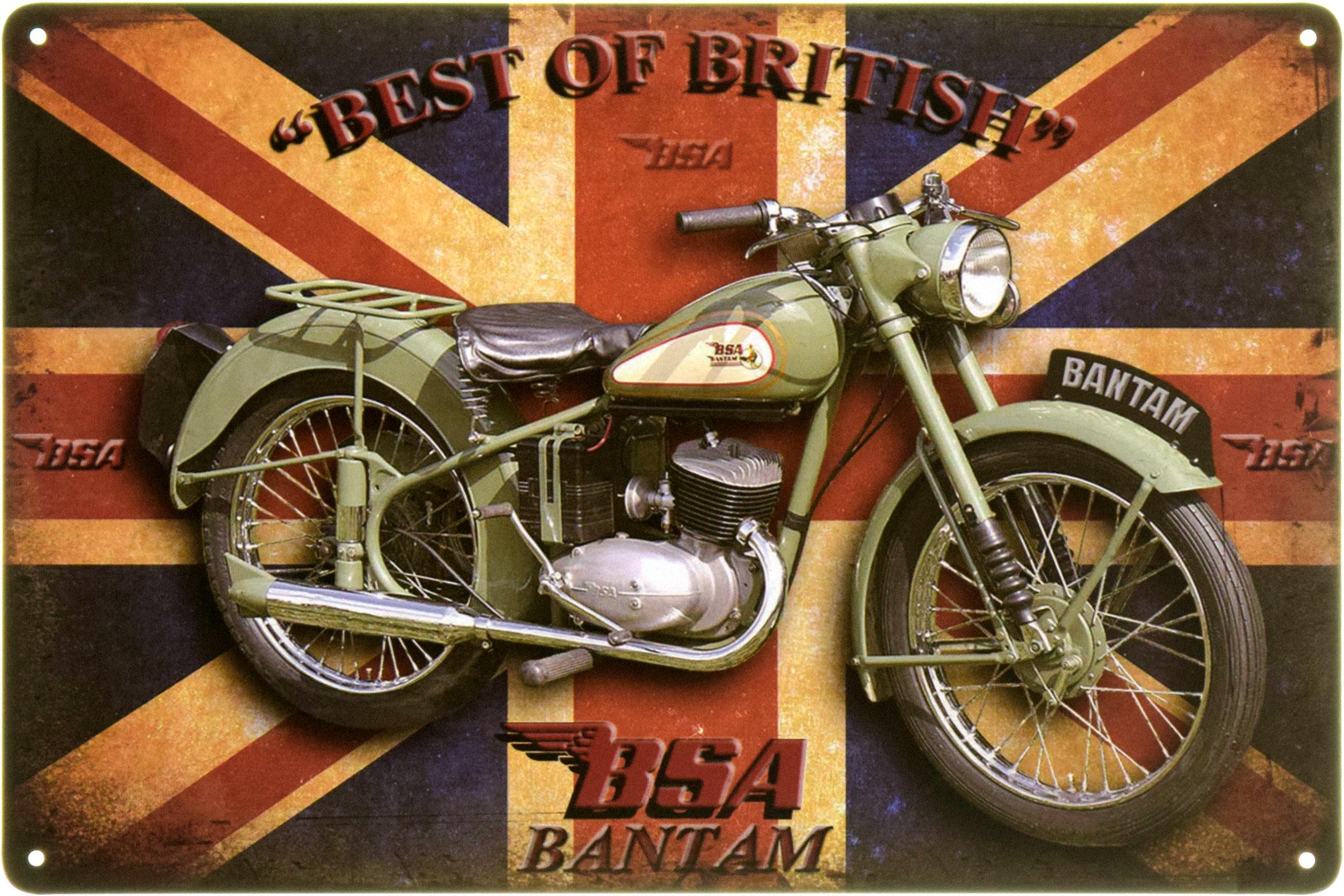 Табличка металева "BSA Bantam" 20x30 см (ms-104115)