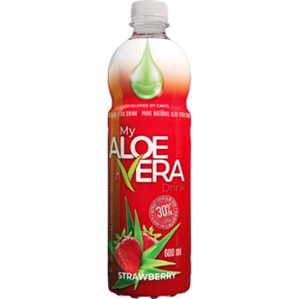 Напій з екстрактом Aloe Caste MY ALOE VERA 600 мл Strawberry