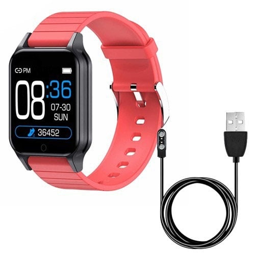 Смарт-годинник Smart Watch T96 Bluetooth 170 mAh Red (tf4617) - фото 4