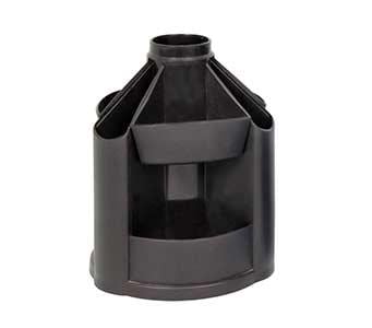 Подставка-органайзер пластиковая КИП вращающаяся Черный (OB23черн.)