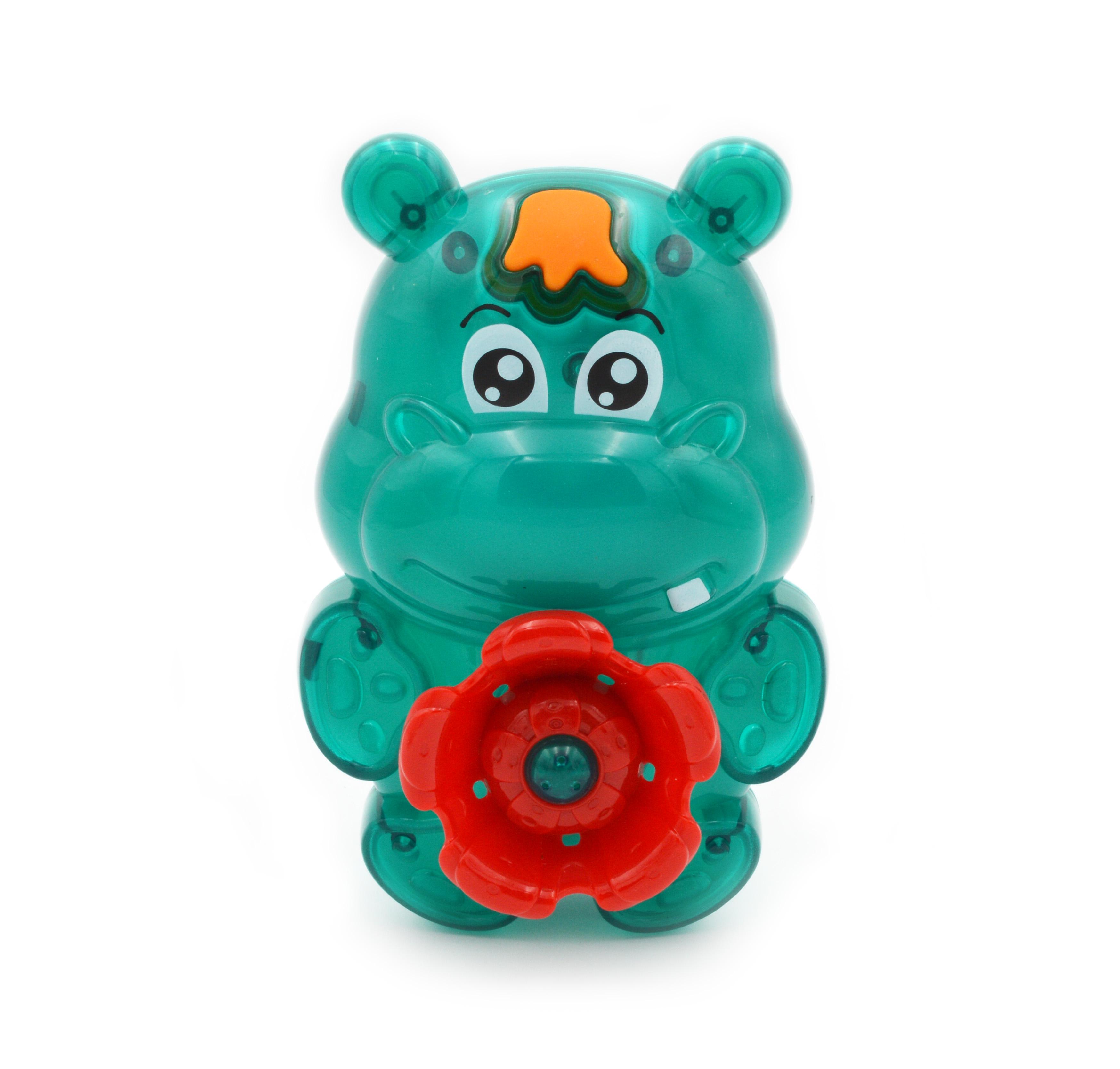 Игрушка для ванны Бегемотик с фонтаном на батарейках