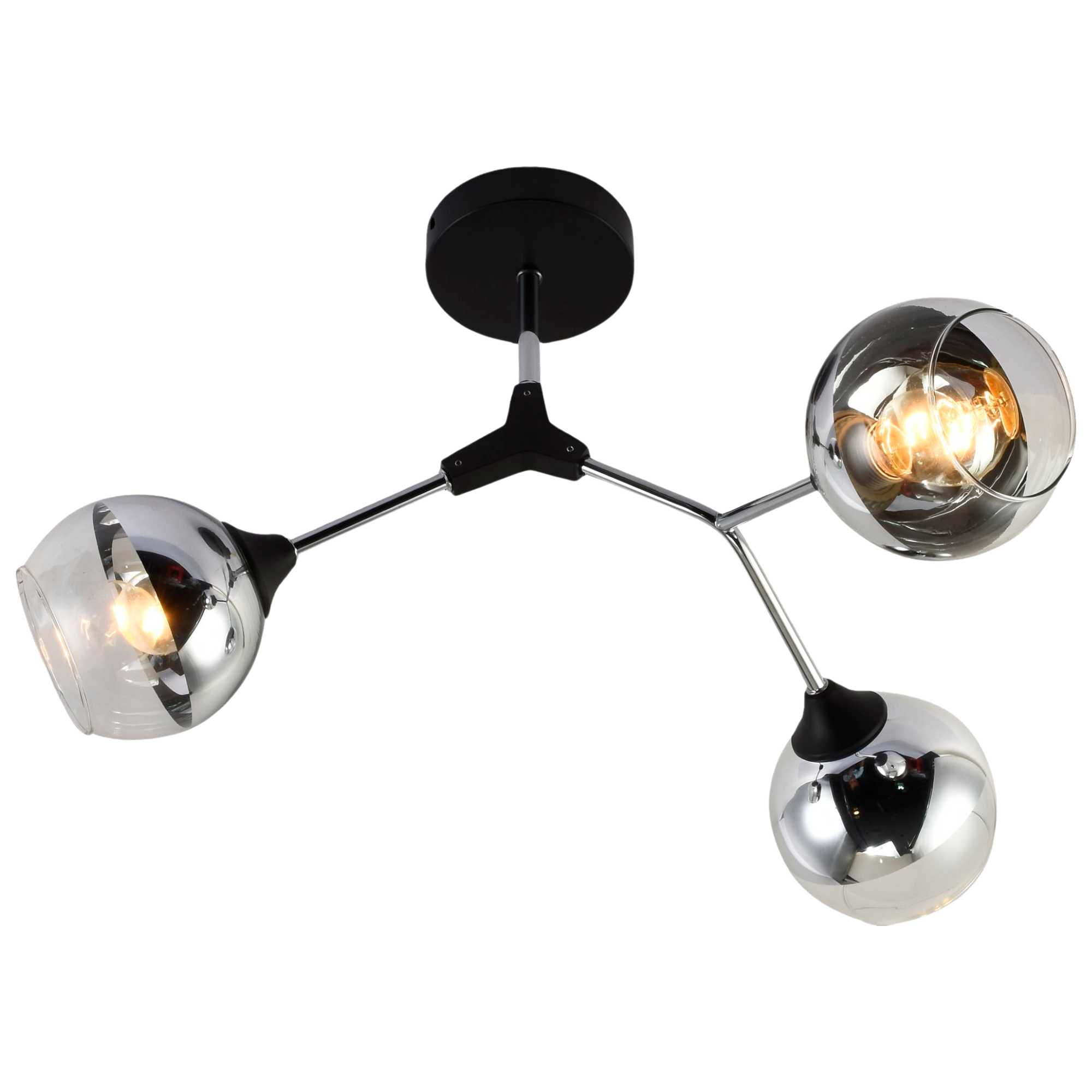 Люстра декоративна Valeso V XA1427/3 на 3 плафона Black/Chrome (000037609)