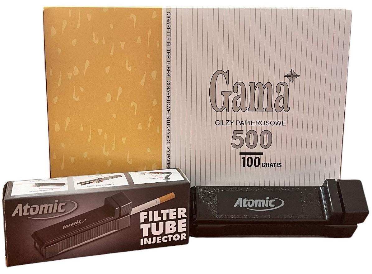 Гильзы сигаретные Gama 500 и машинка Atomic (980215)