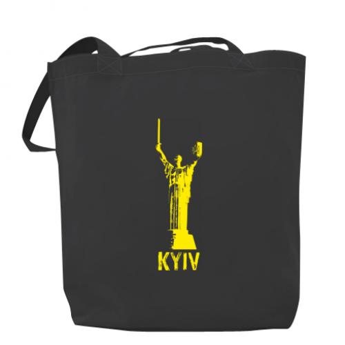 Шоппер Киев Родина-Мать Yellow print 37x41 см Темно-серый (15137397-28-190231)