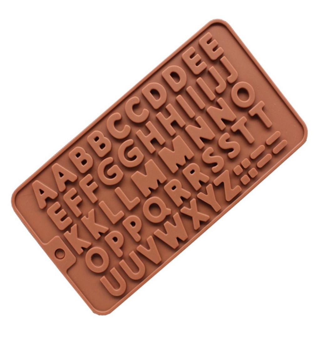 Форма силиконовая Bakery Буквы 52 яч. 21х11 см Ø 1,7х0,5 см 1 шт. Коричневый (ХК5211к08)