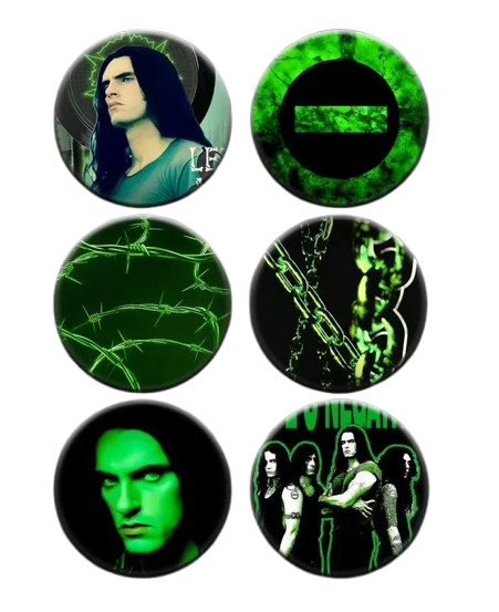 Набор значков Type O Negative 6 шт. (KT0182)