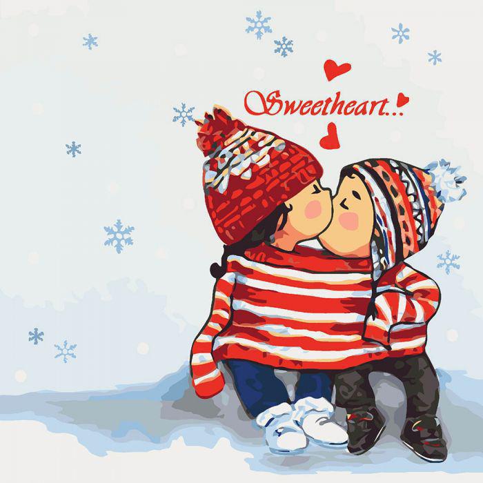Картина по номерам Идейка Sweetheart 40x40 см (skl-КНО2326)