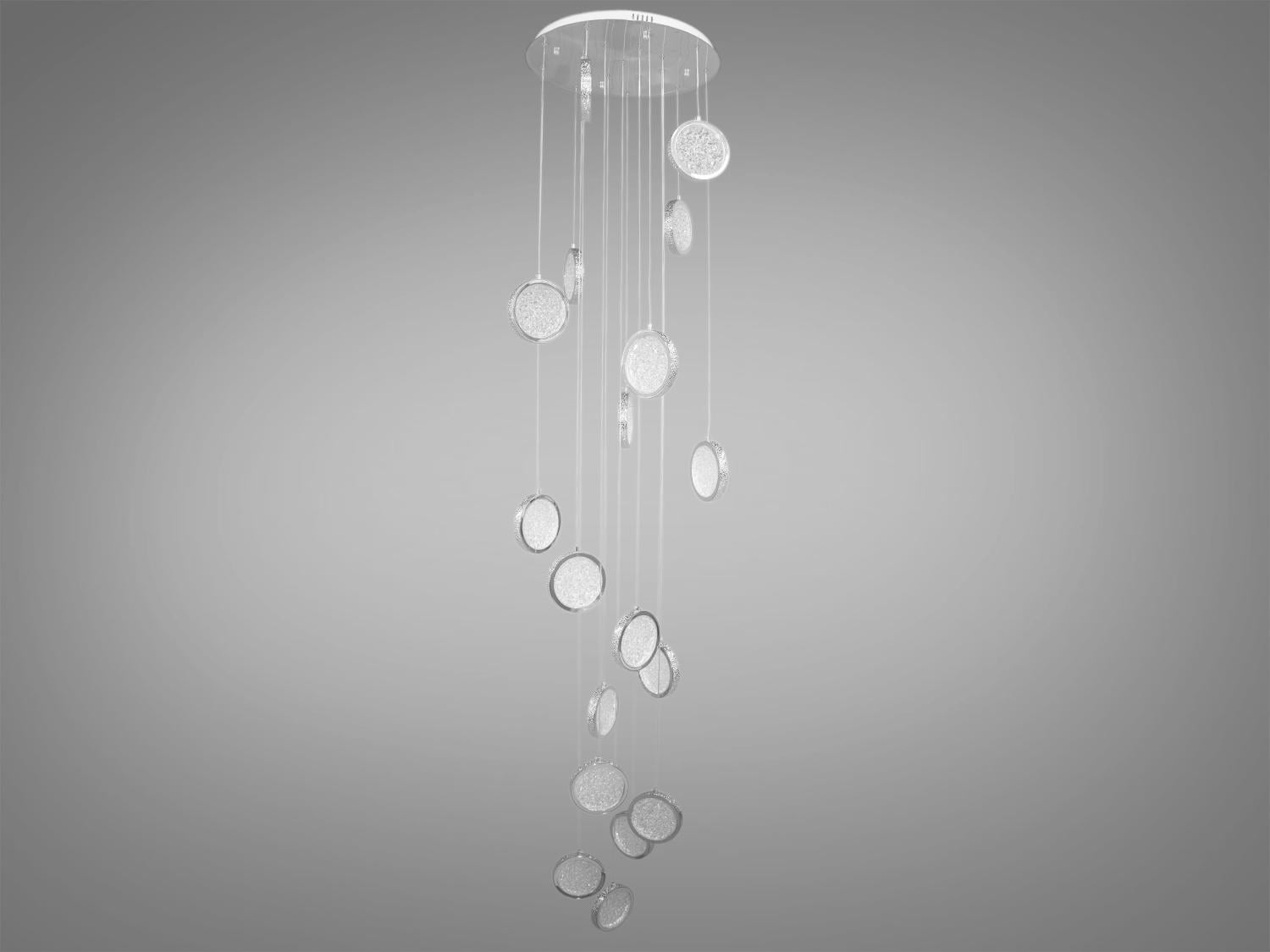 Люстра LED каскадная Diasha 120W 3005/18HR Хром